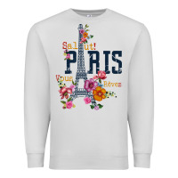 Dove Grey PARIS Premium Sweatshirt - linhVisuals