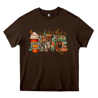 Chocolate Brown my blood type is pumpkin spice Heavy Core Tee - CowGirlArtShop