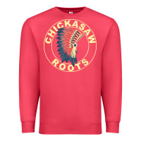 Cardinal chickasaw roots headdress native american chickasaw nation Premium Sweatshirt - linhVisuals