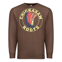 Chestnut chickasaw roots headdress native american chickasaw nation Premium Sweatshirt - linhVisuals