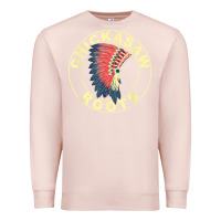 Pale Pink chickasaw roots headdress native american chickasaw nation Premium Sweatshirt - linhVisuals