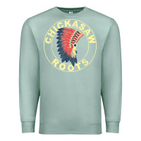 Seafoam chickasaw roots headdress native american chickasaw nation Premium Sweatshirt - linhVisuals