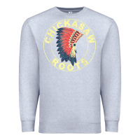 Heather Grey chickasaw roots headdress native american chickasaw nation Premium Sweatshirt - linhVisuals