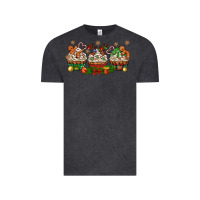 Vintage Black christmas cupcake with gingerbreads bbs Vintage Tee - BundleAndBundleShop