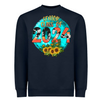 Navy class of 2024 senior Heavyweight Sweatshirt - JahusDesignShop