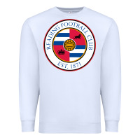 White reading-fc Premium Sweatshirt - linhVisuals