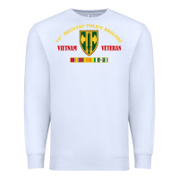 White 18th military police brigade vietnam veteran veterans day Premium Sweatshirt - linhVisuals