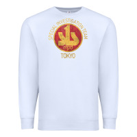 White japanese police swat sit tokyo special investigation Premium Sweatshirt - linhVisuals