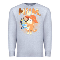 Heather Grey Bluey Mum Premium Sweatshirt - linhVisuals