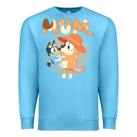 Ocean Blue Bluey Mum Premium Sweatshirt - linhVisuals