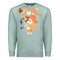 Seafoam Bluey Mum Premium Sweatshirt - linhVisuals