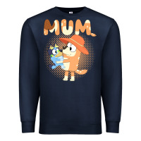 Navy Bluey Mum Premium Sweatshirt - linhVisuals