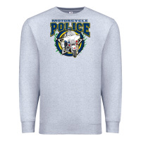 Heather Grey motorcycle police law enforcement Premium Sweatshirt - linhVisuals