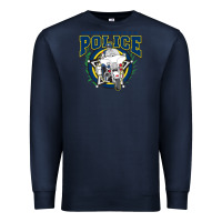 Navy motorcycle police law enforcement Premium Sweatshirt - linhVisuals