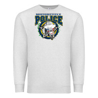 Oatmeal Heather motorcycle police law enforcement Premium Sweatshirt - linhVisuals