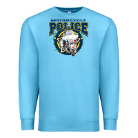 Ocean Blue motorcycle police law enforcement Premium Sweatshirt - linhVisuals