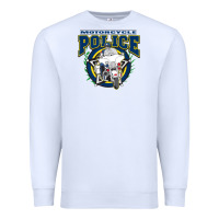 White motorcycle police law enforcement Premium Sweatshirt - linhVisuals
