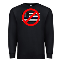 Black anti police state tee Premium Sweatshirt - linhVisuals
