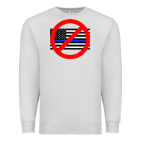 Dove Grey anti police state tee Premium Sweatshirt - linhVisuals