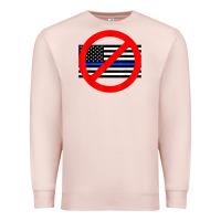 Pale Pink anti police state tee Premium Sweatshirt - linhVisuals