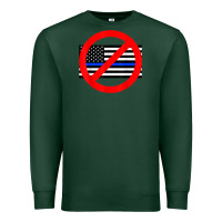 Sports Green anti police state tee Premium Sweatshirt - linhVisuals