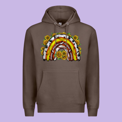 Sunflower Sports Rainbow Premium Hoodie Designed By Racoondesign