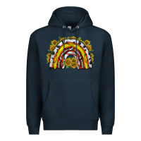 Navy sunflower sports rainbow Premium Hoodie - RacoonDesign