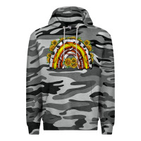 Slate Camo sunflower sports rainbow Premium Hoodie - RacoonDesign