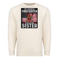 Sandshell my favorite firefighter calls me sister. Premium Sweatshirt - linhVisuals