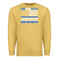 Antique Gold blue lives matter for police officer Premium Sweatshirt - linhVisuals