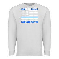 Dove Grey blue lives matter for police officer Premium Sweatshirt - linhVisuals