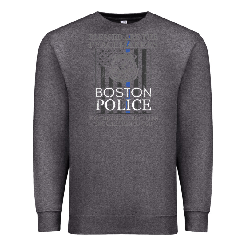 Boston Police Shirt Saint Michael Police Officer Prayer Premium Sweatshirt by linhVisuals | Teevron