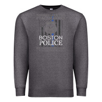 Charcoal Heather boston police shirt saint michael police officer prayer Premium Sweatshirt - linhVisuals
