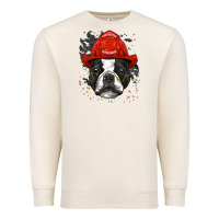 Sandshell boston terrier firefighter boston terrier dog lover premium Premium Sweatshirt - linhVisuals