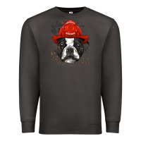 Smoke boston terrier firefighter boston terrier dog lover premium Premium Sweatshirt - linhVisuals