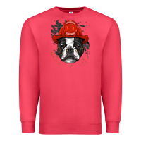 Cardinal boston terrier firefighter boston terrier dog lover premium Premium Sweatshirt - linhVisuals