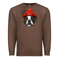 Chestnut boston terrier firefighter boston terrier dog lover premium Premium Sweatshirt - linhVisuals