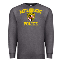 Charcoal Heather maryland state police Premium Sweatshirt - linhVisuals