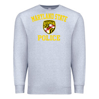Heather Grey maryland state police Premium Sweatshirt - linhVisuals