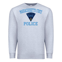 Heather Grey massachusetts state police Premium Sweatshirt - linhVisuals