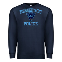Navy massachusetts state police Premium Sweatshirt - linhVisuals