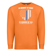 Carrot national police week shirt in memory and honor us flag Premium Sweatshirt - linhVisuals