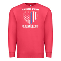 Cardinal national police week shirt in memory and honor us flag Premium Sweatshirt - linhVisuals
