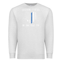 Oatmeal Heather national police week shirt vintage blue line american flag Premium Sweatshirt - linhVisuals