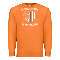 Carrot national police week shirt vintage blue line american flag Premium Sweatshirt - linhVisuals