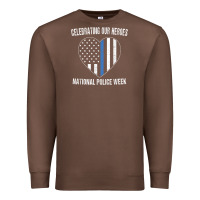 Chestnut national police week shirt vintage blue line american flag Premium Sweatshirt - linhVisuals