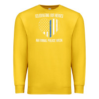 Lemon national police week shirt vintage blue line american flag Premium Sweatshirt - linhVisuals