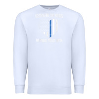 White national police week shirt vintage blue line american flag Premium Sweatshirt - linhVisuals