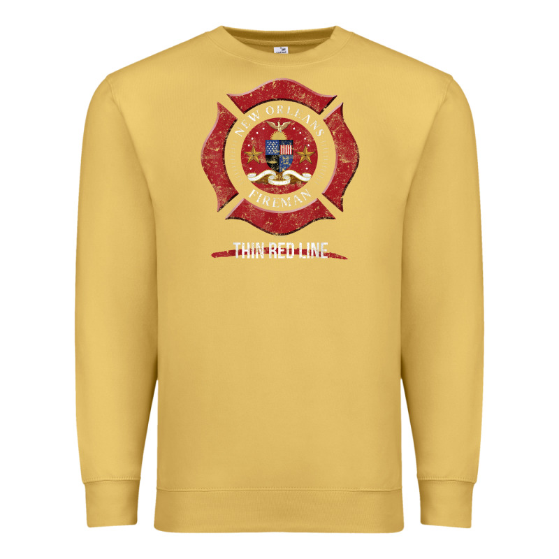 New Orleans Firefighter Shirt Firefighter Gifts Louisiana Premium Sweatshirt by linhVisuals | Teevron