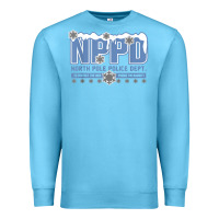 Ocean Blue north pole police department Premium Sweatshirt - linhVisuals